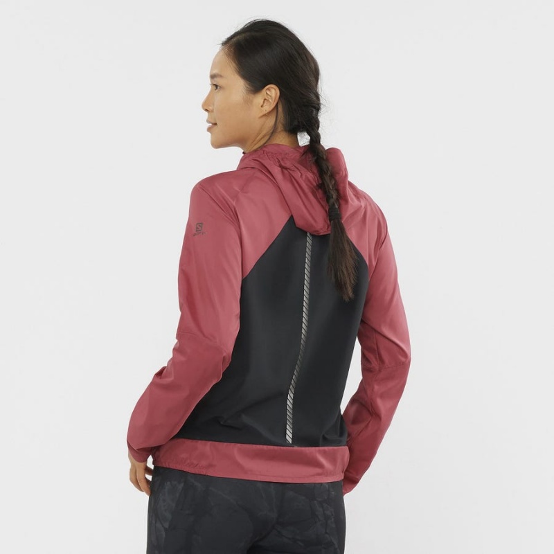 Chompas Salomon BONATTI CROSS WIND WINDBREAKERS Mujer Rojas | EC3161FDN