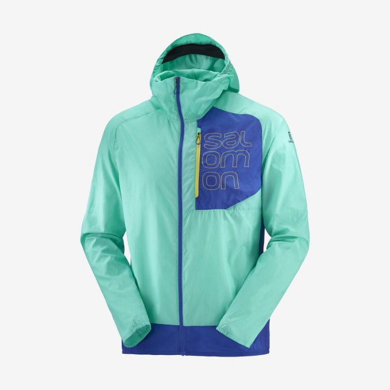 Chompas Salomon BONATTI CROSS WIND WINDBREAKERS Hombre Verde Menta | EC2363CTV