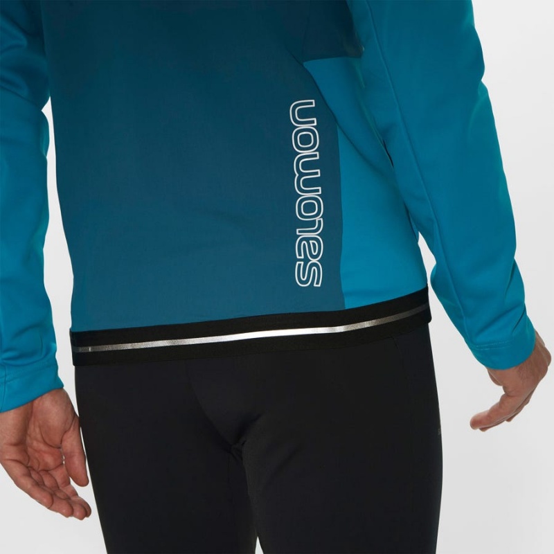 Chompas Salomon GORE TEX INFINIUM™ WINDSTOPPER® Hombre Azules | EC2373YXF