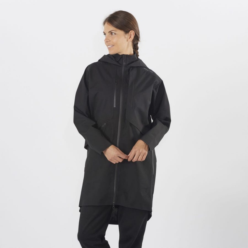 Chompas Salomon OUTLIFE WP COMMUTER PARKA W WATERPROOF Mujer Negras | EC3129ILH