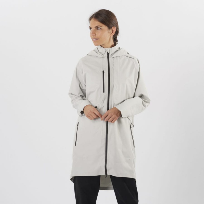 Chompas Salomon OUTLIFE WP COMMUTER PARKA W WATERPROOF Mujer Blancas | EC3130OKI