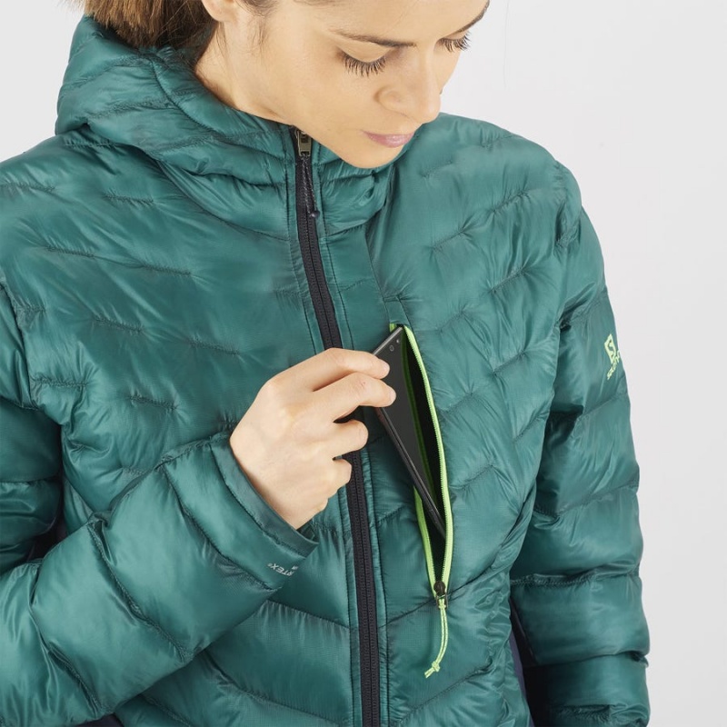 Chompas Salomon OUTPEAK PRIMALOFT INSULATED Mujer Verde | EC3182OKI