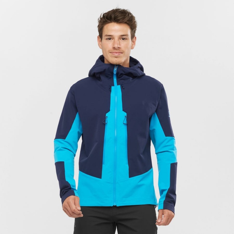 Chompas Salomon OUTPEAK SOFTSHELL Hombre Azules | EC2368QMA