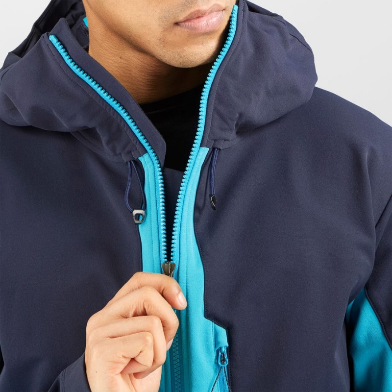 Chompas Salomon OUTPEAK SOFTSHELL Hombre Azules | EC2368QMA