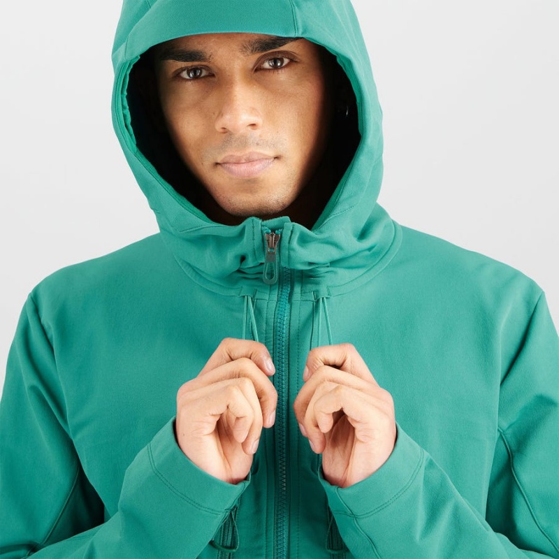 Chompas Salomon OUTPEAK SOFTSHELL Hombre Verde | EC2370EBC