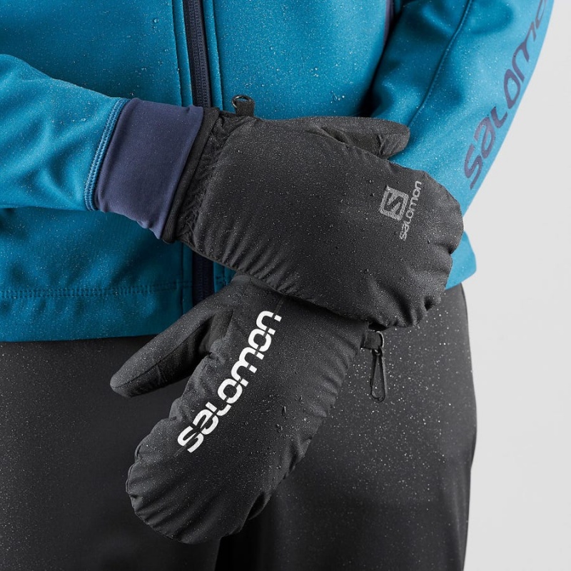 Guantes Salomon CROSS WINTER TRAINING Hombre Negras | EC2696JPQ