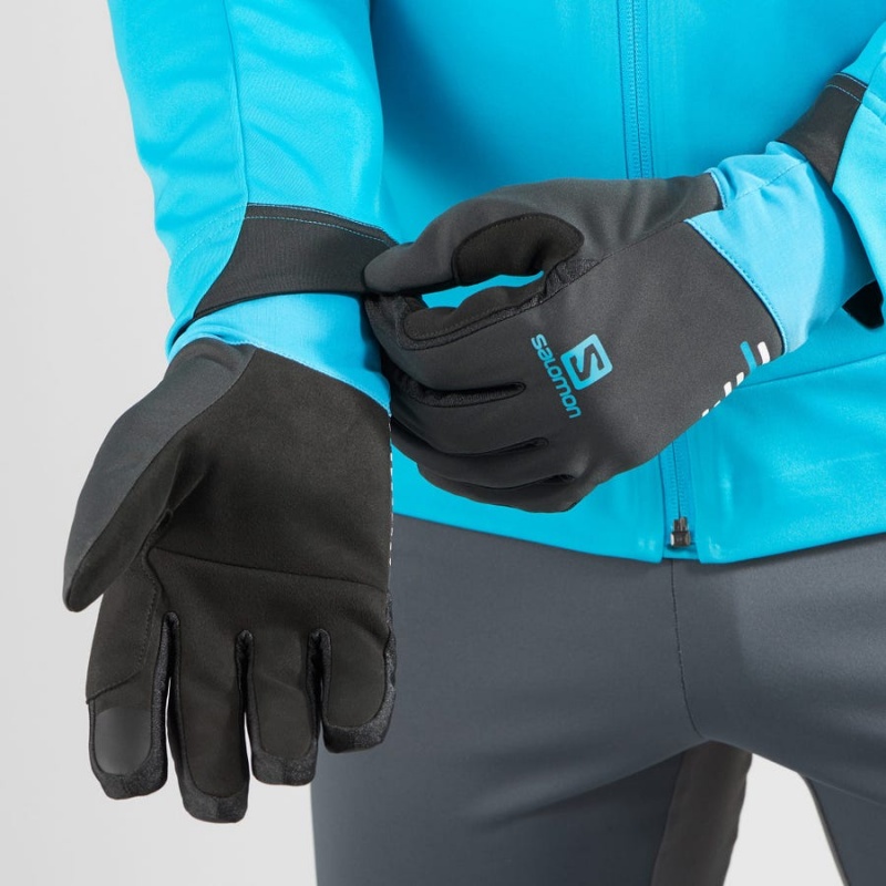 Guantes Salomon EQUIPE Mujer Negras Azules | EC3523SGL