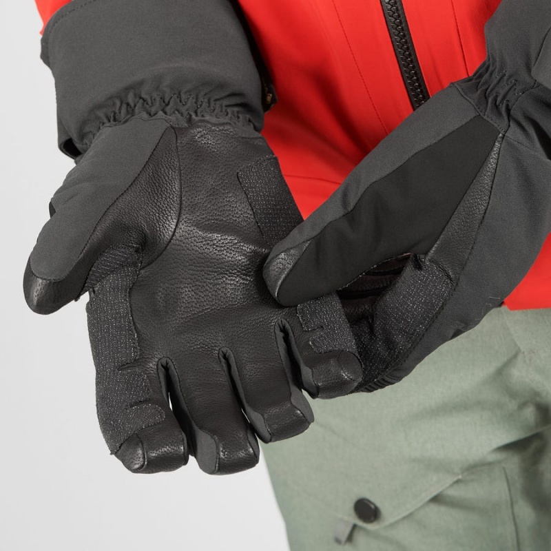 Guantes Salomon QST GORE-TEX Hombre Negras | EC2699ZUT