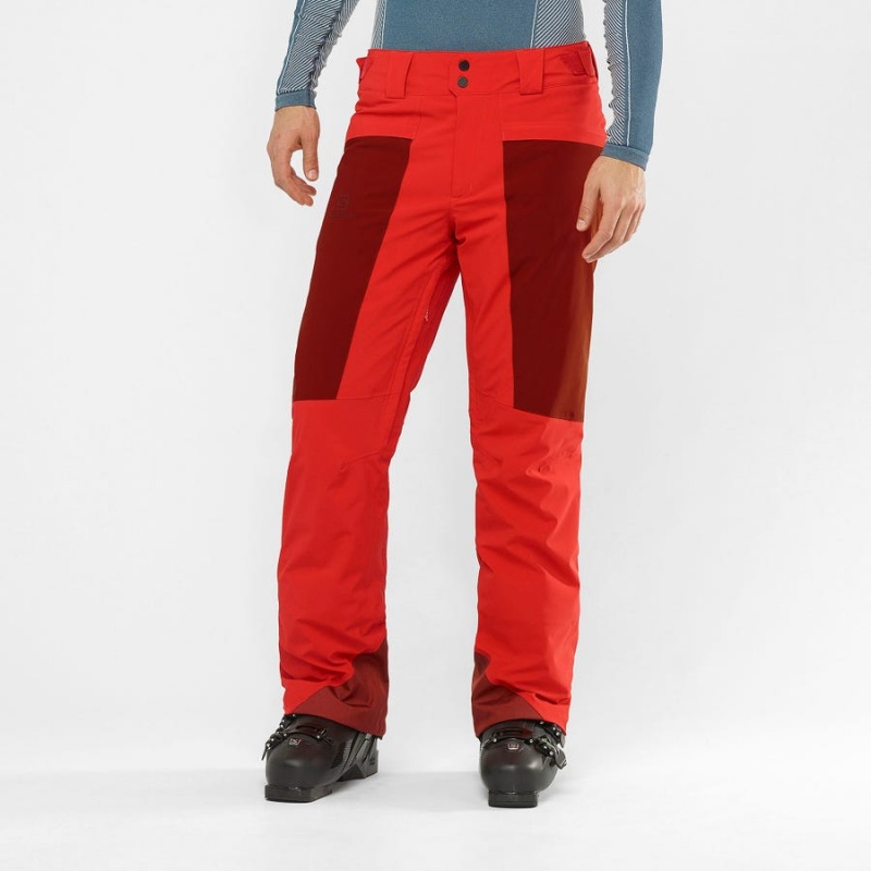 Pantalon Esquí Salomon BRILLIANT Hombre Rojas | EC2485FDN