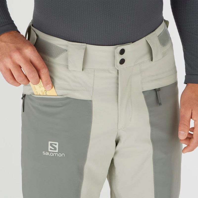 Pantalon Esquí Salomon BRILLIANT Hombre Verde Oliva | EC2487HAP