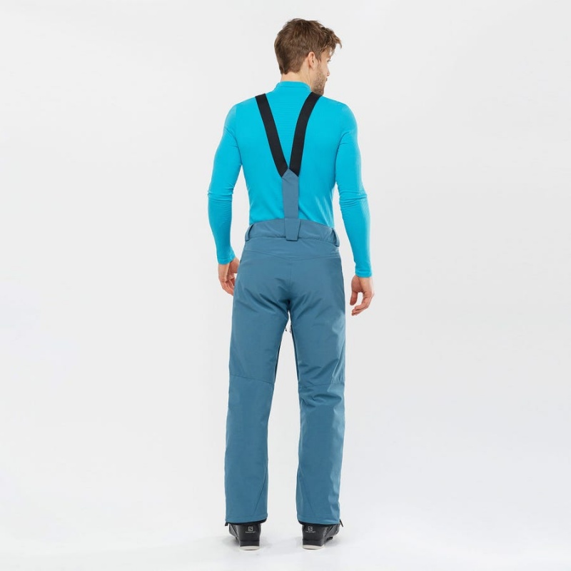 Pantalon Esquí Salomon EDGE Hombre Azules | EC2481JPQ