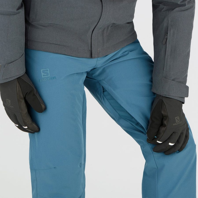 Pantalon Esquí Salomon EDGE Hombre Azules | EC2481JPQ