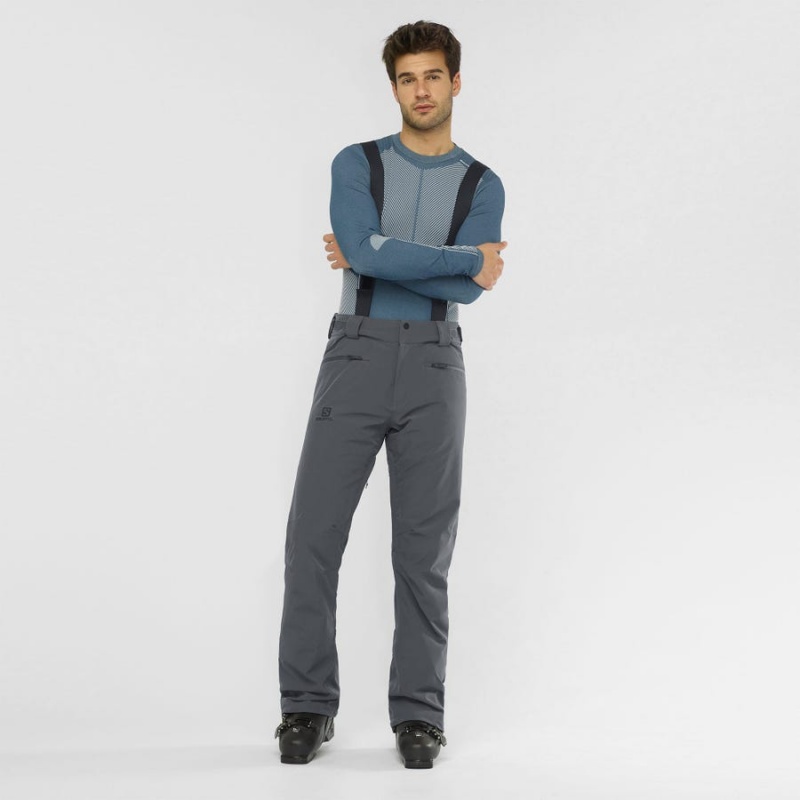 Pantalon Esquí Salomon EDGE Hombre Gris | EC2480HAP