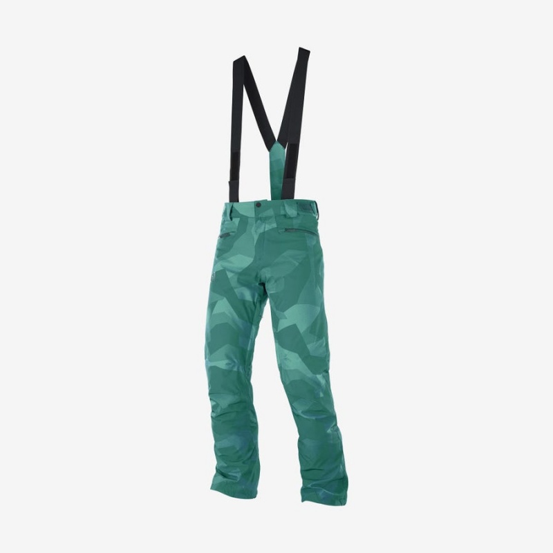 Pantalon Esquí Salomon EDGE Hombre Verde | EC2482AHK