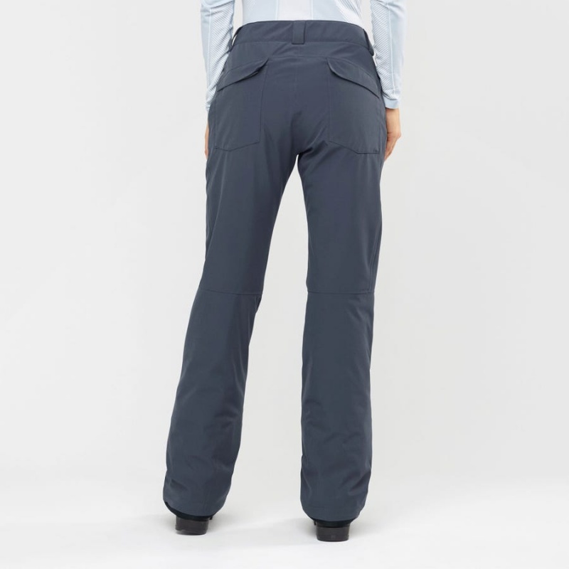 Pantalon Esquí Salomon EDGE Mujer Azul Marino | EC3293GSO