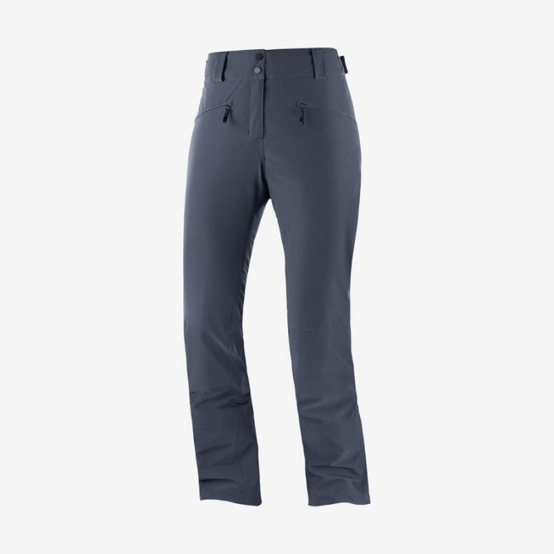 Pantalon Esquí Salomon EDGE Mujer Azul Marino | EC3293GSO