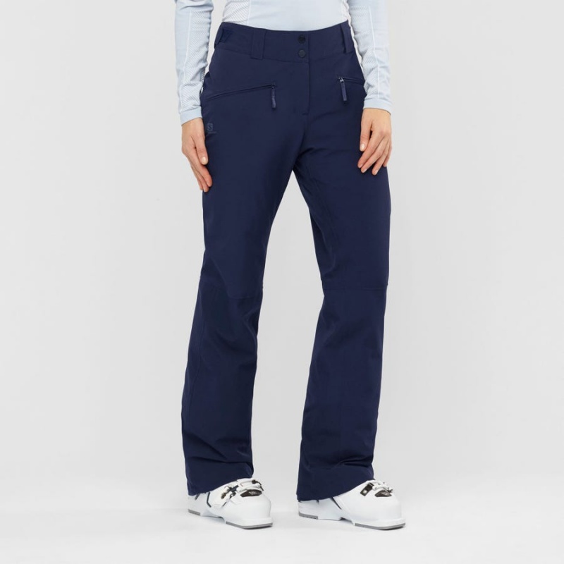 Pantalon Esquí Salomon EDGE Mujer Azules | EC3295JPQ