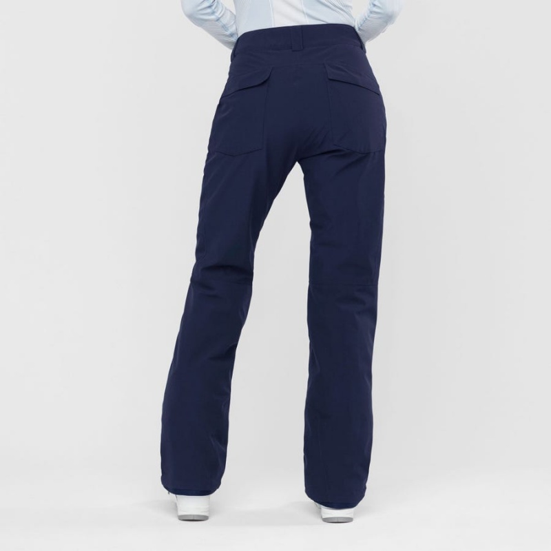 Pantalon Esquí Salomon EDGE Mujer Azules | EC3295JPQ