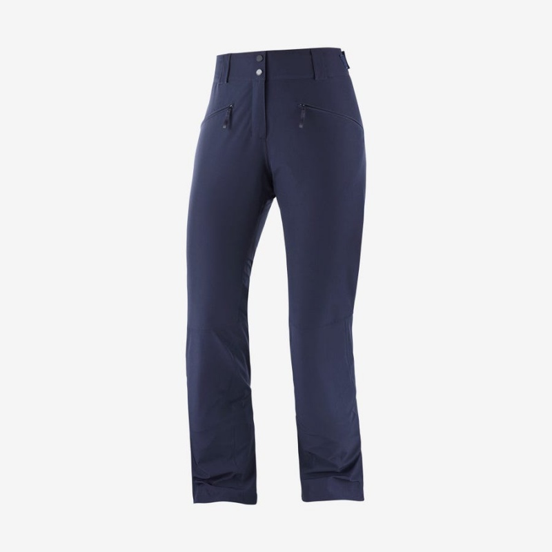 Pantalon Esquí Salomon EDGE Mujer Azules | EC3295JPQ