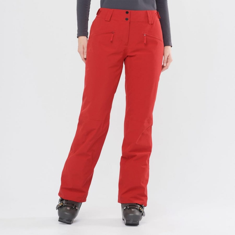 Pantalon Esquí Salomon EDGE Mujer Rojas | EC3299XYU