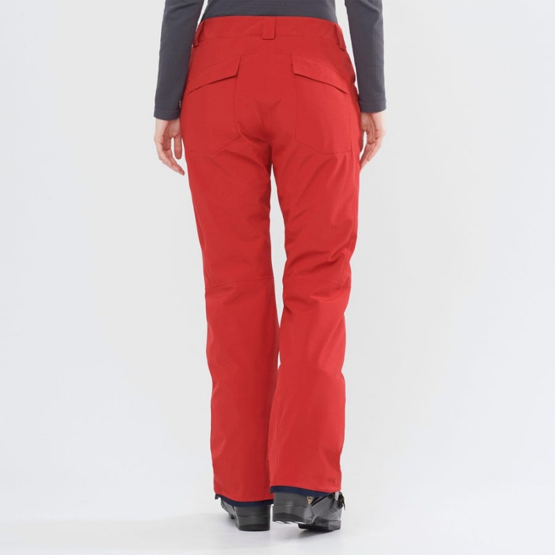 Pantalon Esquí Salomon EDGE Mujer Rojas | EC3299XYU