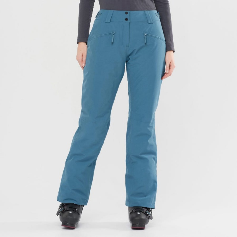 Pantalon Esquí Salomon EDGE Mujer Turquesa | EC3298ZUT