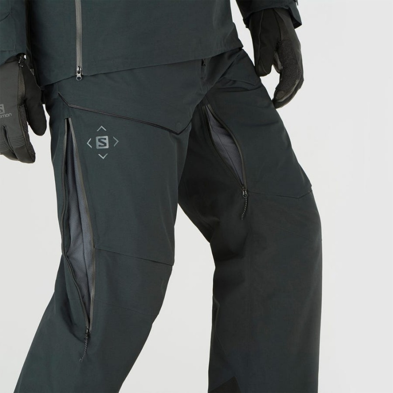 Pantalon Esquí Salomon GRAVITY GORE-TEX Hombre Negras | EC2500EBC