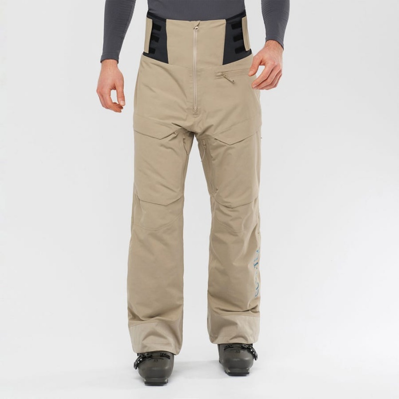 Pantalon Esquí Salomon GRAVITY GORE-TEX Hombre Marrones | EC2501RVD