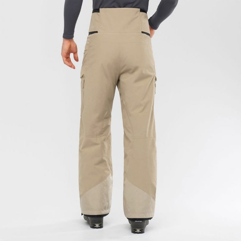 Pantalon Esquí Salomon GRAVITY GORE-TEX Hombre Marrones | EC2501RVD