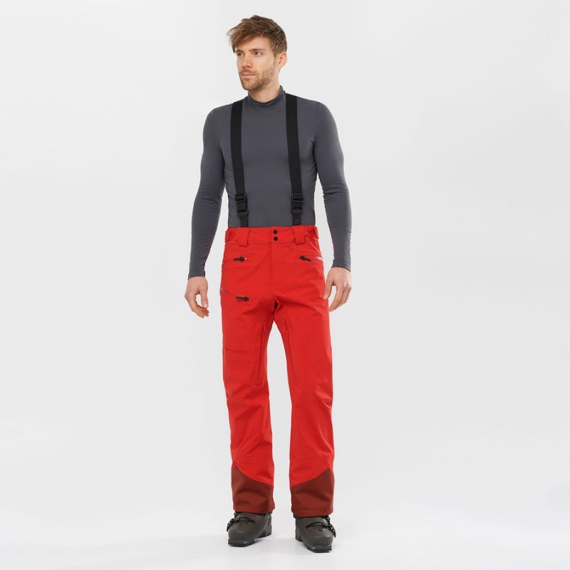 Pantalon Esquí Salomon OUTLAW 3L Hombre Rojas | EC2495BEX