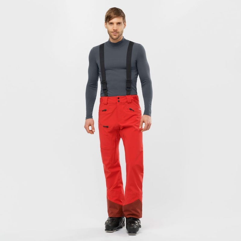 Pantalon Esquí Salomon OUTLAW 3L Hombre Rojas | EC2495BEX