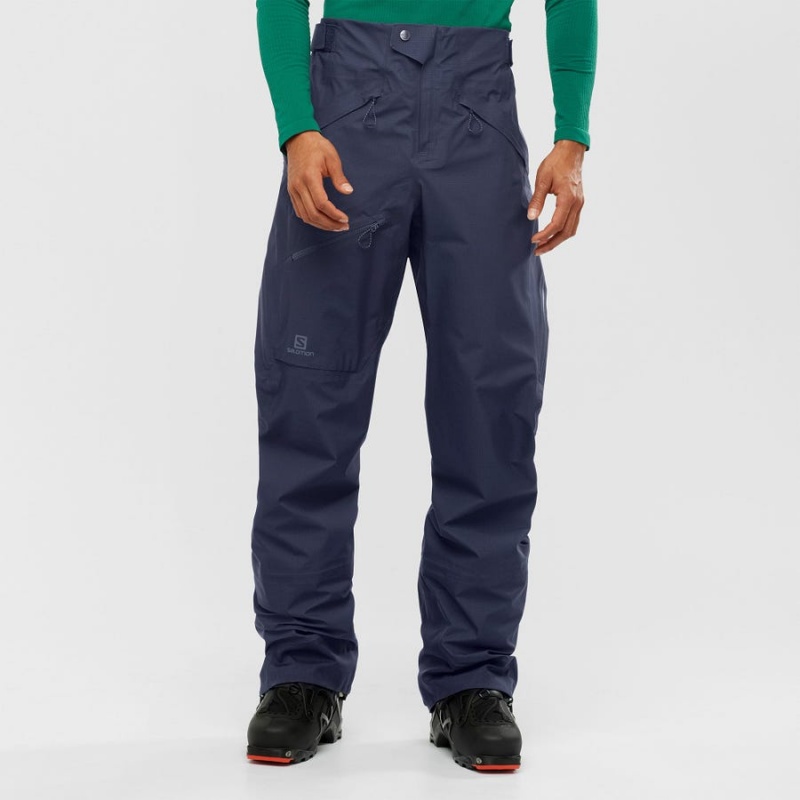 Pantalon Esquí Salomon OUTPEAK GORE-TEX 3L Hombre Azules | EC2499WNB