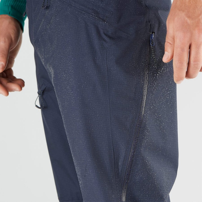 Pantalon Esquí Salomon OUTPEAK GORE-TEX 3L Hombre Azules | EC2499WNB