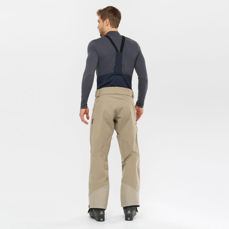 Pantalon Esquí Salomon QST 3L Hombre Marrones | EC2498QMA