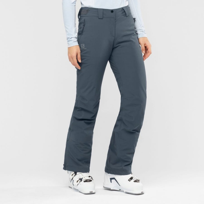 Pantalon Esquí Salomon THE BRILLIANT Mujer Azul Marino Azules | EC3303NWY