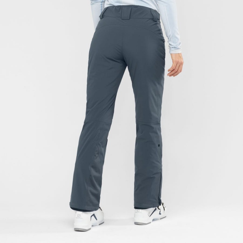 Pantalon Esquí Salomon THE BRILLIANT Mujer Azul Marino Azules | EC3303NWY