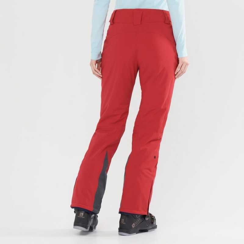 Pantalon Esquí Salomon THE BRILLIANT Mujer Rojas | EC3312HAP