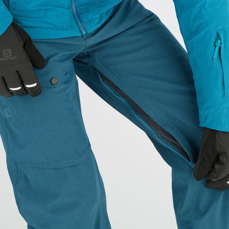 Pantalon Esquí Salomon UNTRACKED Hombre Azul Marino | EC2489KOR