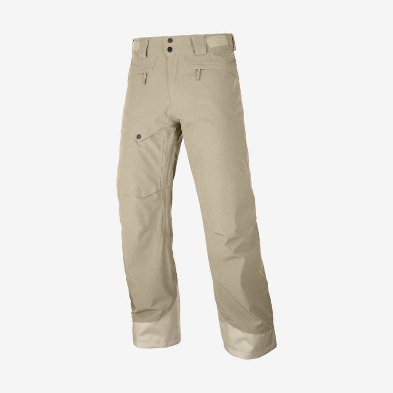 Pantalon Esquí Salomon UNTRACKED Hombre Beige | EC2491ZUT