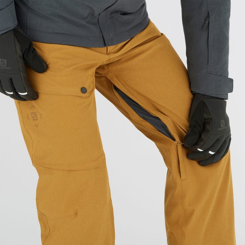 Pantalon Esquí Salomon UNTRACKED Hombre Marrones | EC2493CTV