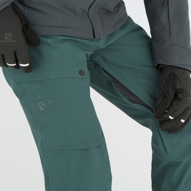 Pantalon Esquí Salomon UNTRACKED Hombre Verde Oliva | EC2494VRW