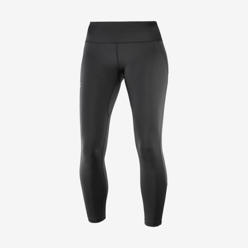 Pantalon Salomon AGILE LONG Mujer Negras | EC3246ZUT