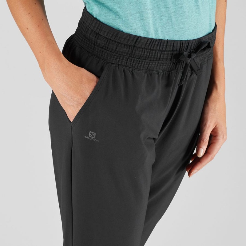 Pantalon Salomon ESSENTIAL LIGHT Mujer Negras | EC3233ILH