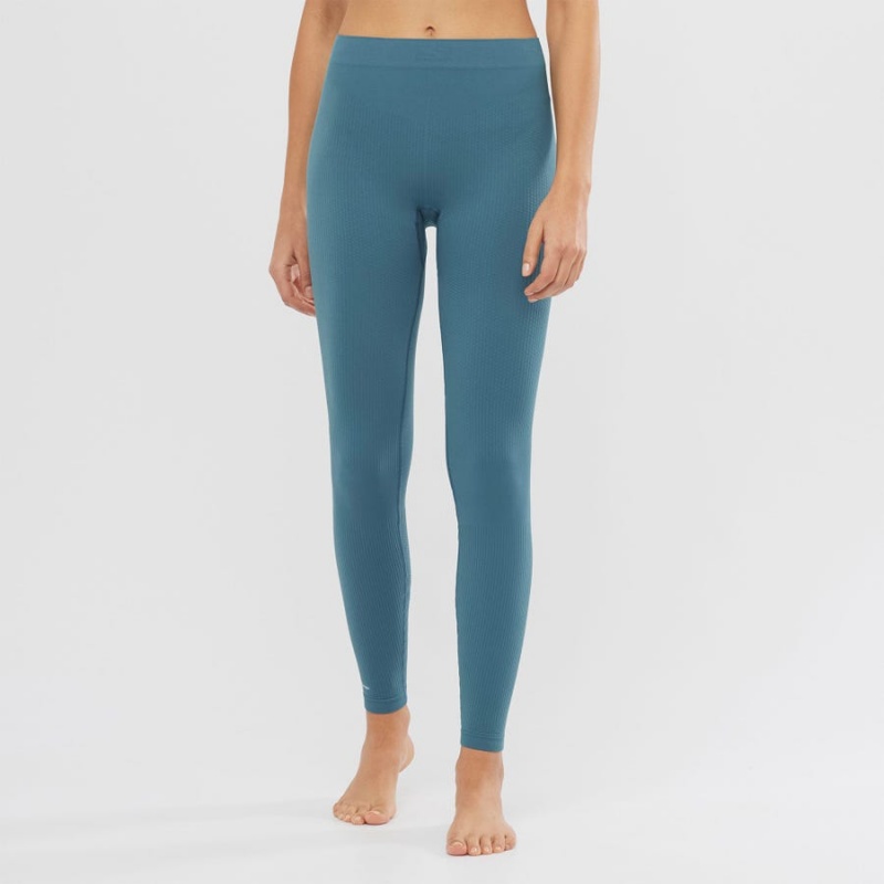 Pantalon Salomon ESSENTIAL SEAMLESS Mujer Azules | EC3247XYU