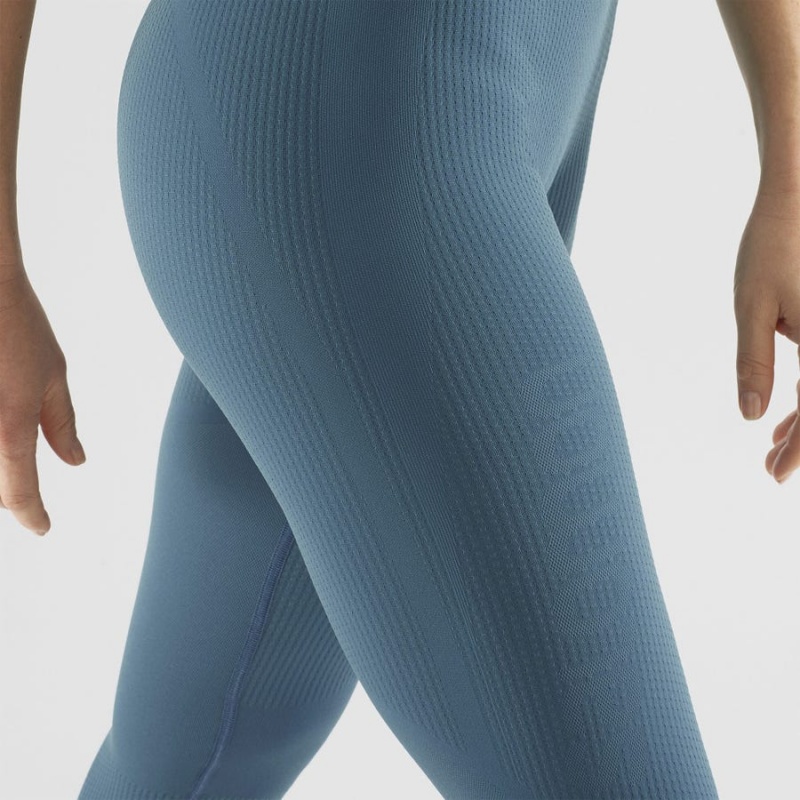 Pantalon Salomon ESSENTIAL SEAMLESS Mujer Azules | EC3247XYU