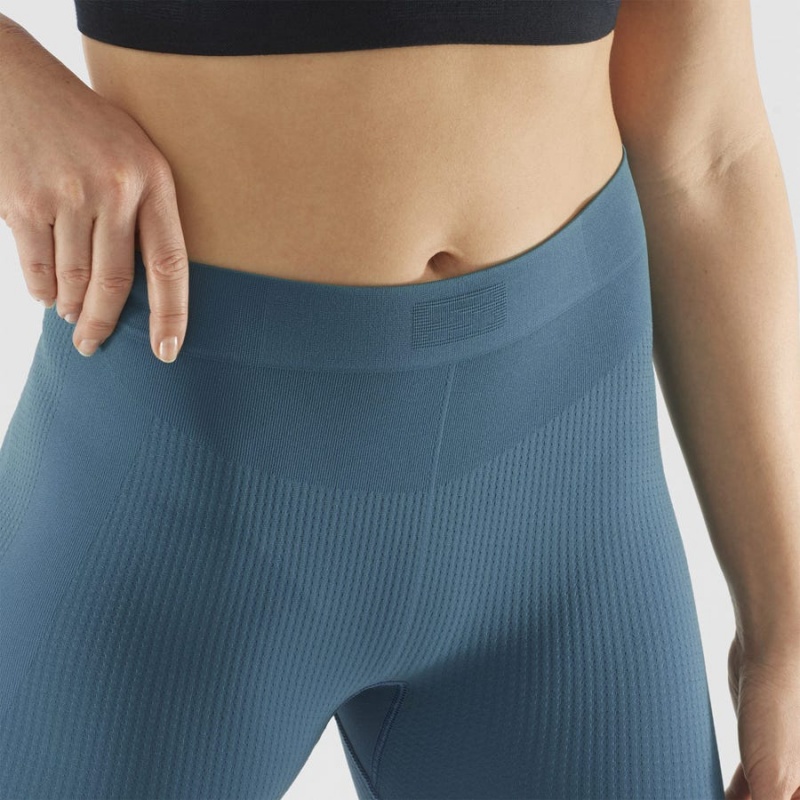 Pantalon Salomon ESSENTIAL SEAMLESS Mujer Azules | EC3247XYU