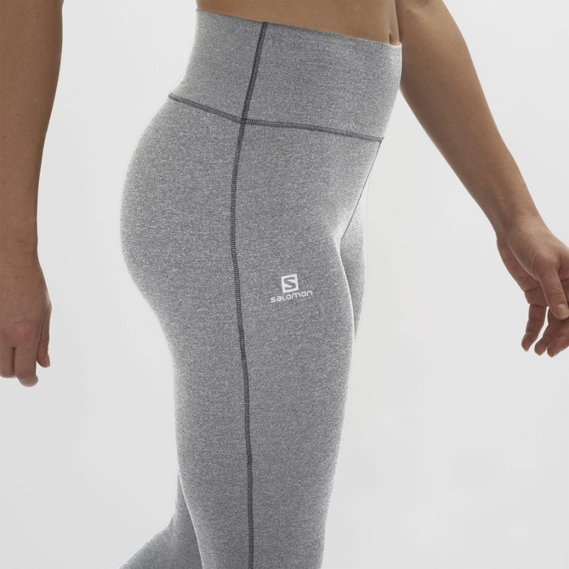 Pantalon Salomon ESSENTIAL WARM Mujer Gris | EC3250BEX