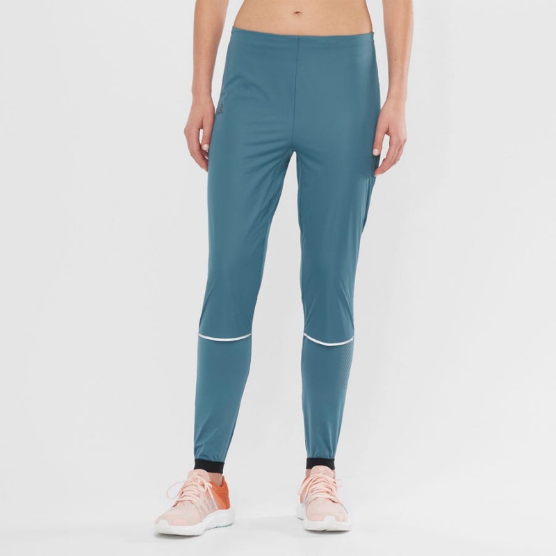 Pantalon Salomon LIGHT SHELL Mujer Azules | EC3238SGL