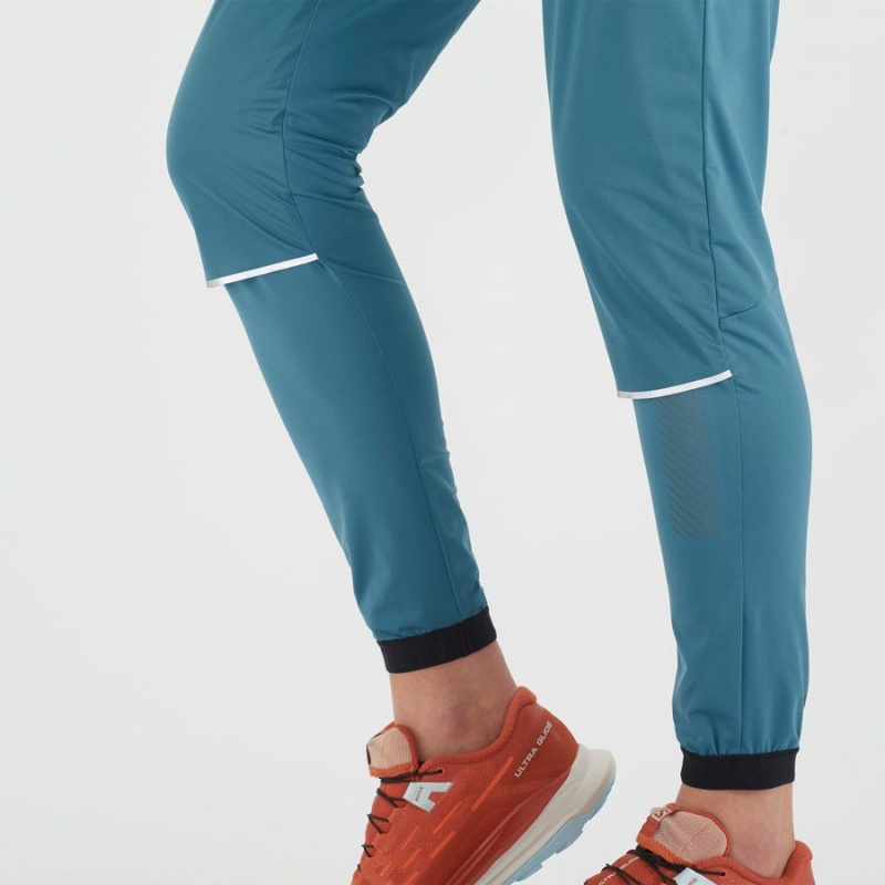 Pantalon Salomon LIGHT SHELL Mujer Azules | EC3238SGL