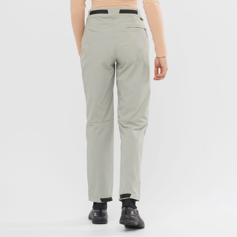 Pantalon Salomon OUTRACK Mujer Beige | EC3235PJJ